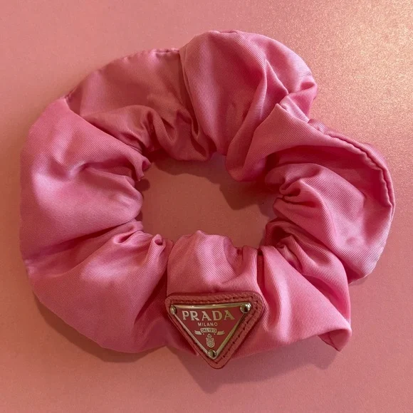 Prada • Women's Re-Nylon Scrunchie • Begonia Pink • Used 5-8 Times • Luxury - Picture 1 of 3